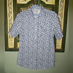 Original Penguin Heritage Slim Fit Button Down In Blues Size M